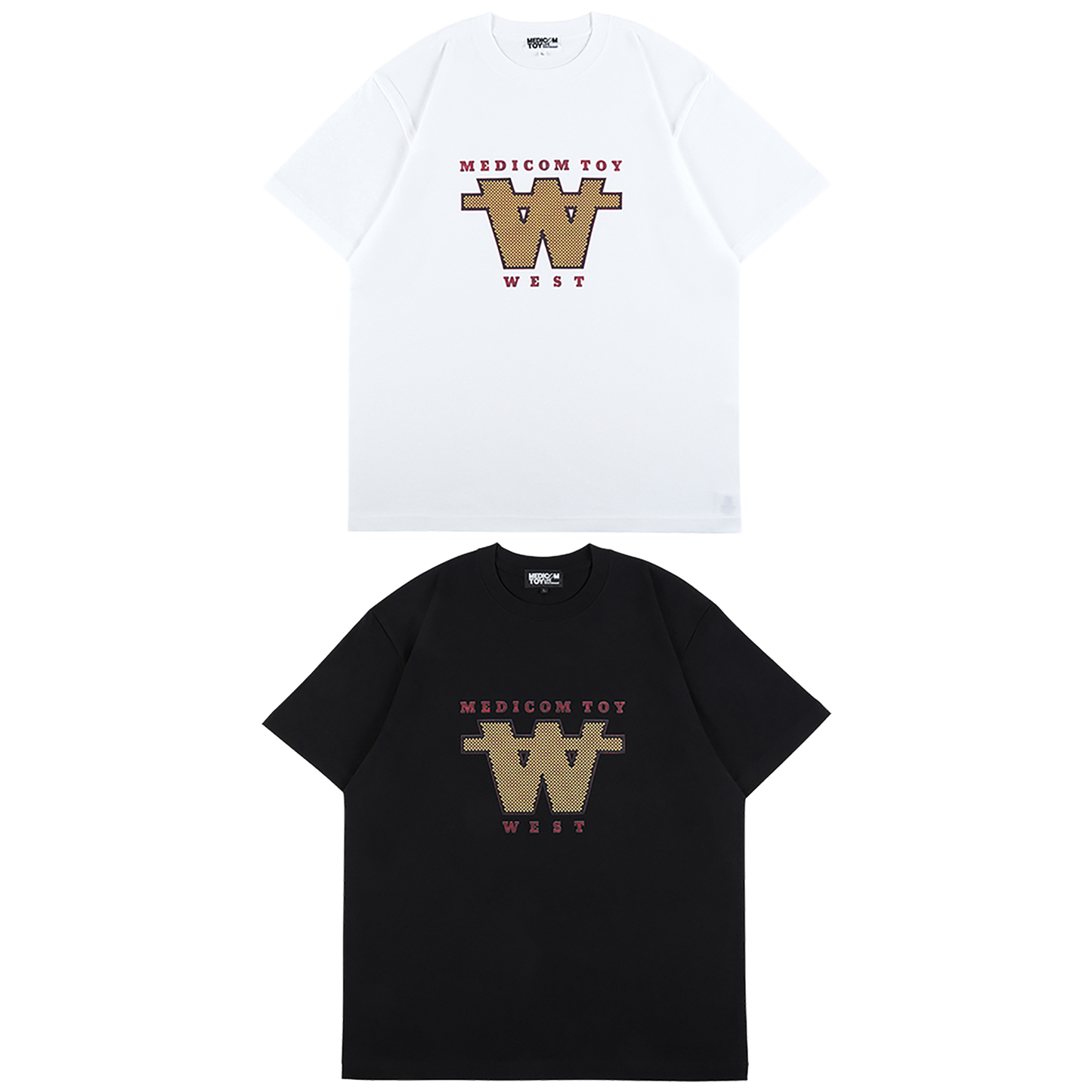 MLE MEDICOM TOY WEST ORIGINAL PRODUCTS MEDICOM TOY WEST LOGO TEE