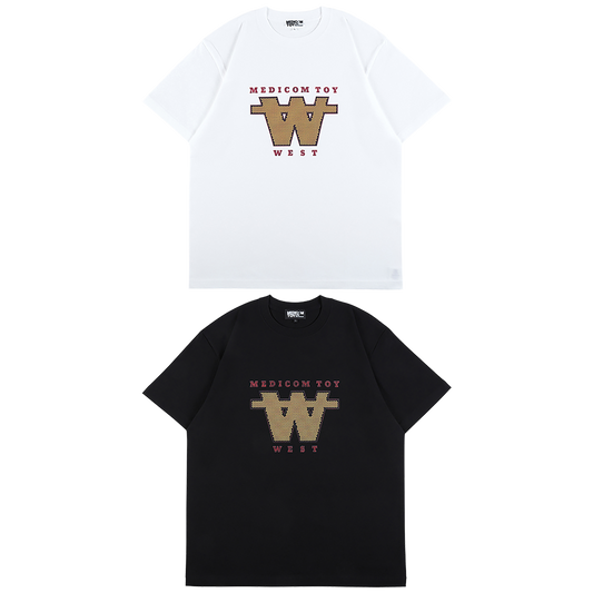 MLE MEDICOM TOY WEST ORIGINAL PRODUCTS MEDICOM TOY WEST LOGO TEE