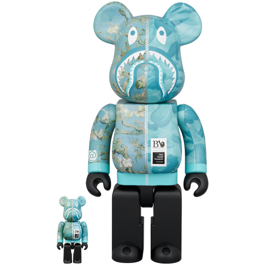 BE@RBRICK BAPE(R) × Van Gogh Museum Almond Blossom SHARK 100％ & 400％_0