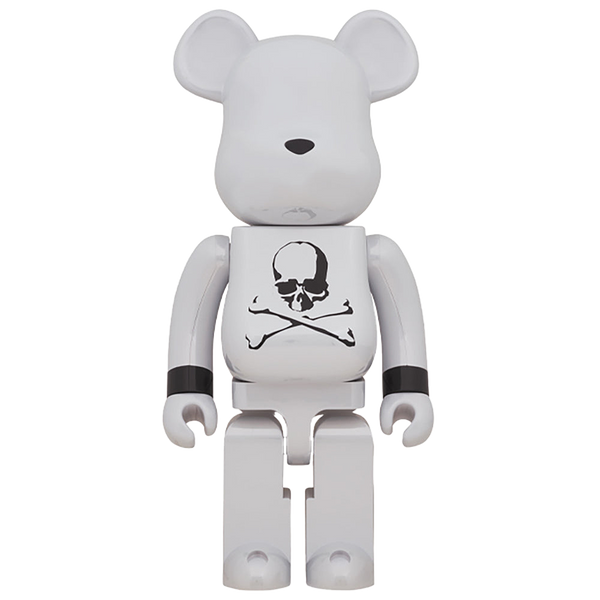 BE@RBRICK mastermind JAPAN WHITE CHROME Ver. 1000％ | MEDICOM TOY