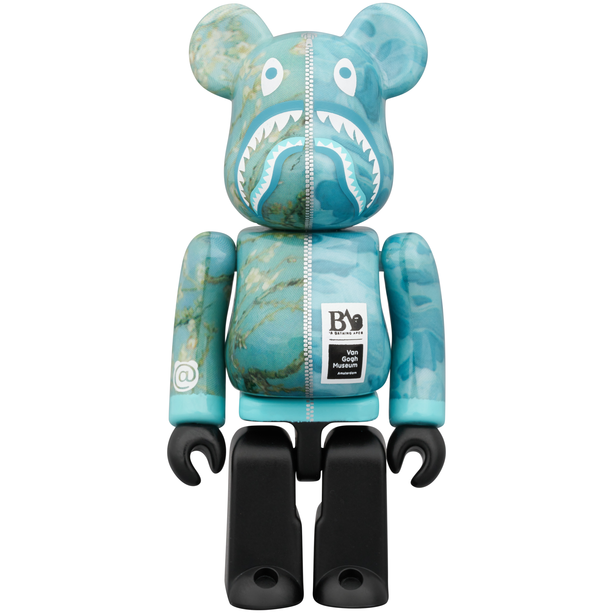 BE@RBRICK BAPE(R) × Van Gogh Museum Almond Blossom SHARK 100