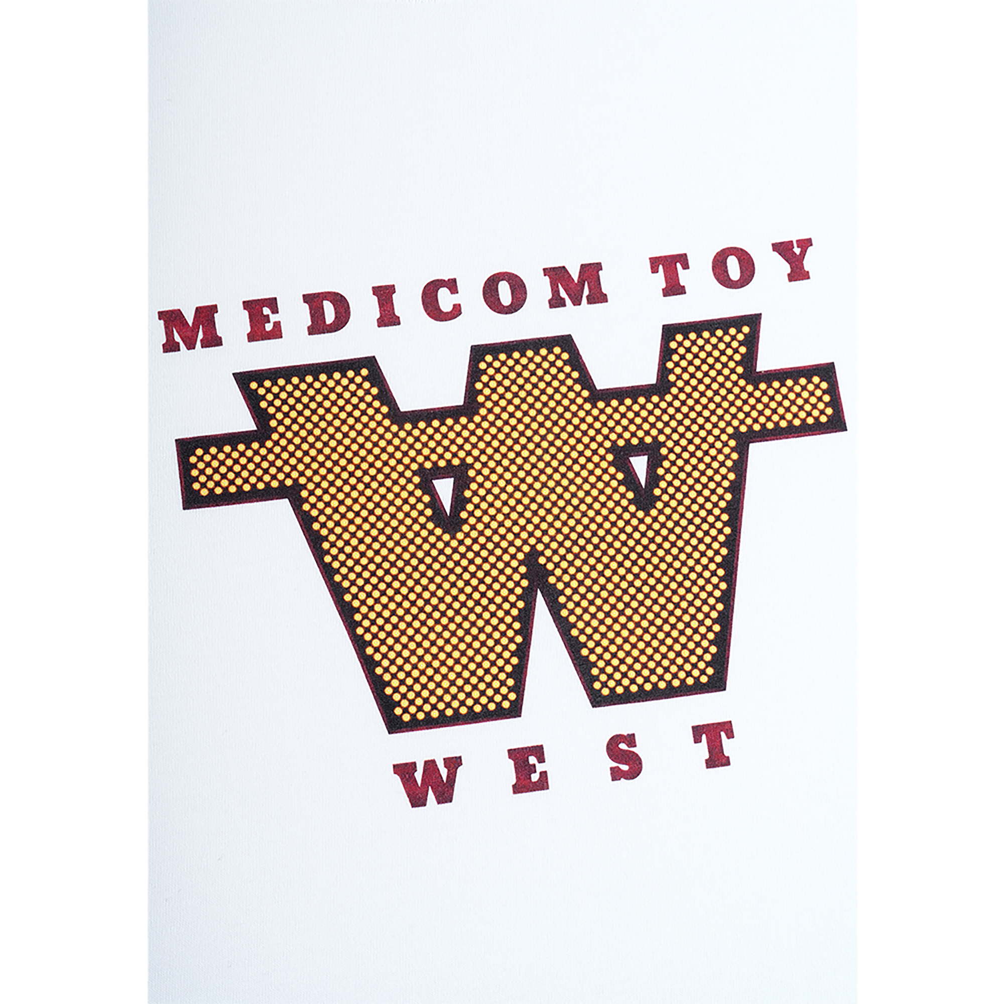 MLE MEDICOM TOY WEST ORIGINAL PRODUCTS MEDICOM TOY WEST LOGO TEE
