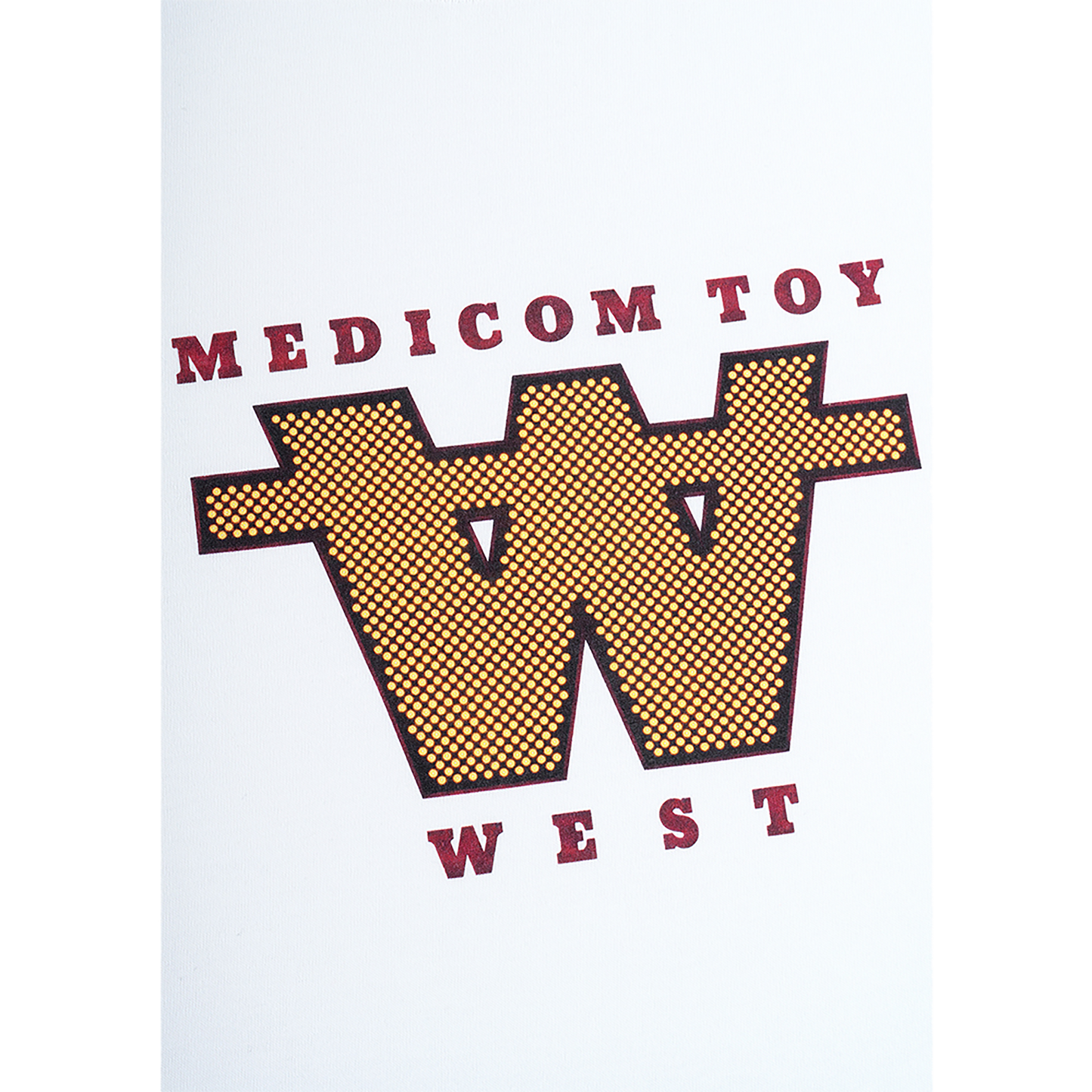 MLE MEDICOM TOY WEST ORIGINAL PRODUCTS MEDICOM TOY WEST LOGO TEE