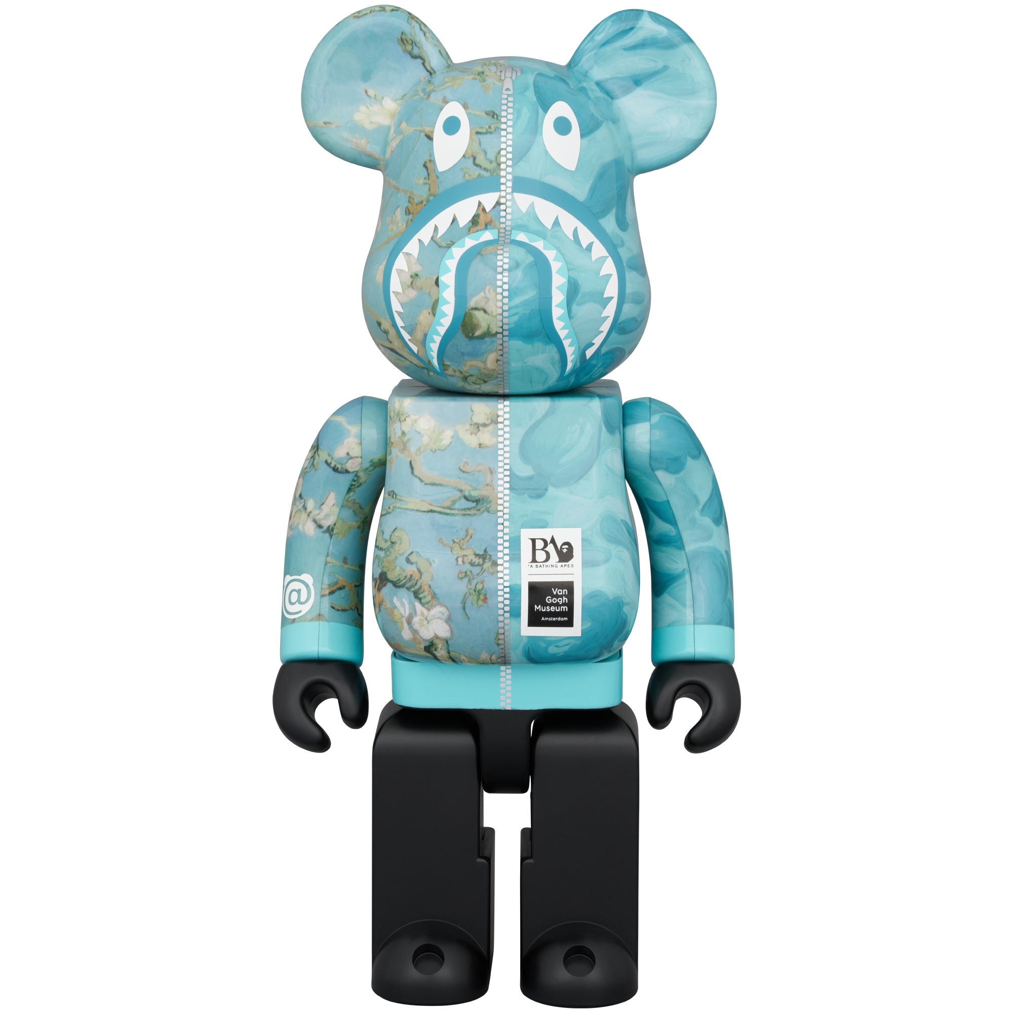 BE@RBRICK BAPE(R) × Van Gogh Museum Almond Blossom SHARK 100