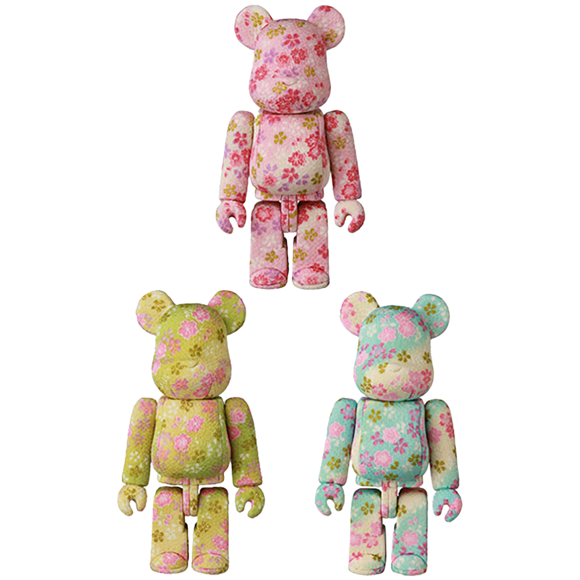 木目込みBE@RBRICK 桃(もも)／萌(もえ)／宙(そら)