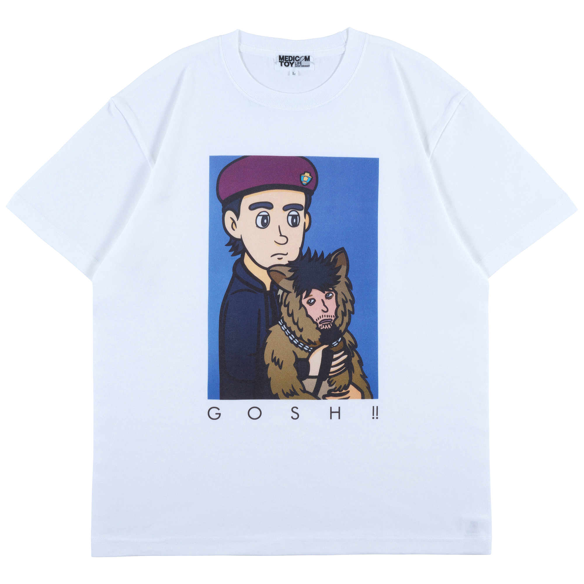 MLE HASHIZUME YUYA × THE Oliver 狗，(GOSH!!) 这个蓍草 MOVIE TEE “Ippei & Oliver”