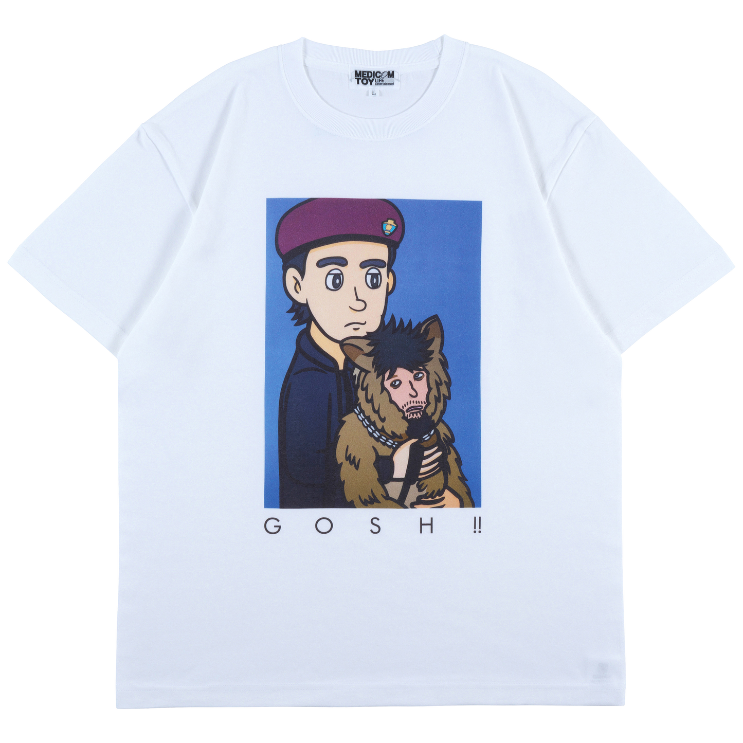 MLE HASHIZUME YUYA × THE Oliver 狗，(GOSH!!) 这个蓍草 MOVIE TEE “Ippei & Oliver”