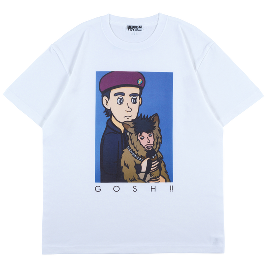 MLE HASHIZUME YUYA × THE Oliver 狗，(GOSH!!) 这个蓍草 MOVIE TEE “Ippei & Oliver”