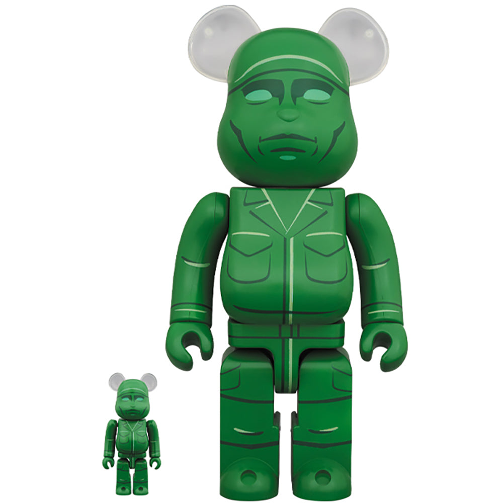 BE@RBRICK GREEN ARMY MEN 100％ & 400％_0