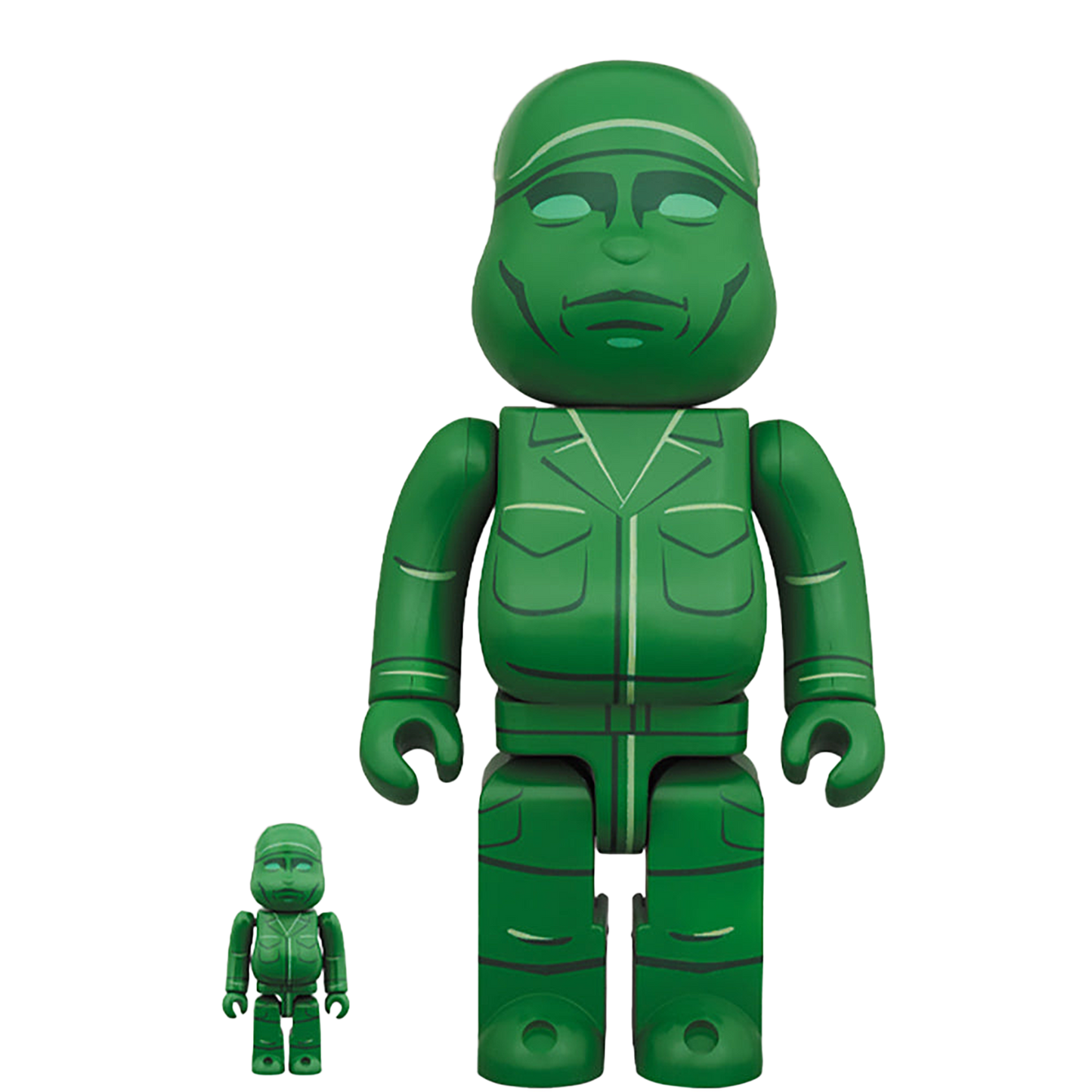 BE@RBRICK GREEN ARMY MEN 100％ & 400％