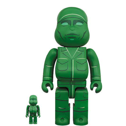 BE@RBRICK GREEN ARMY MEN 100％ & 400％