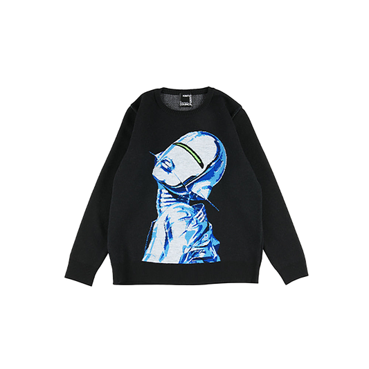 KNIT GANG COUNCIL "HAJIME SORAYAMA" CREW NECK SWEATER "SEXY ROBOT"