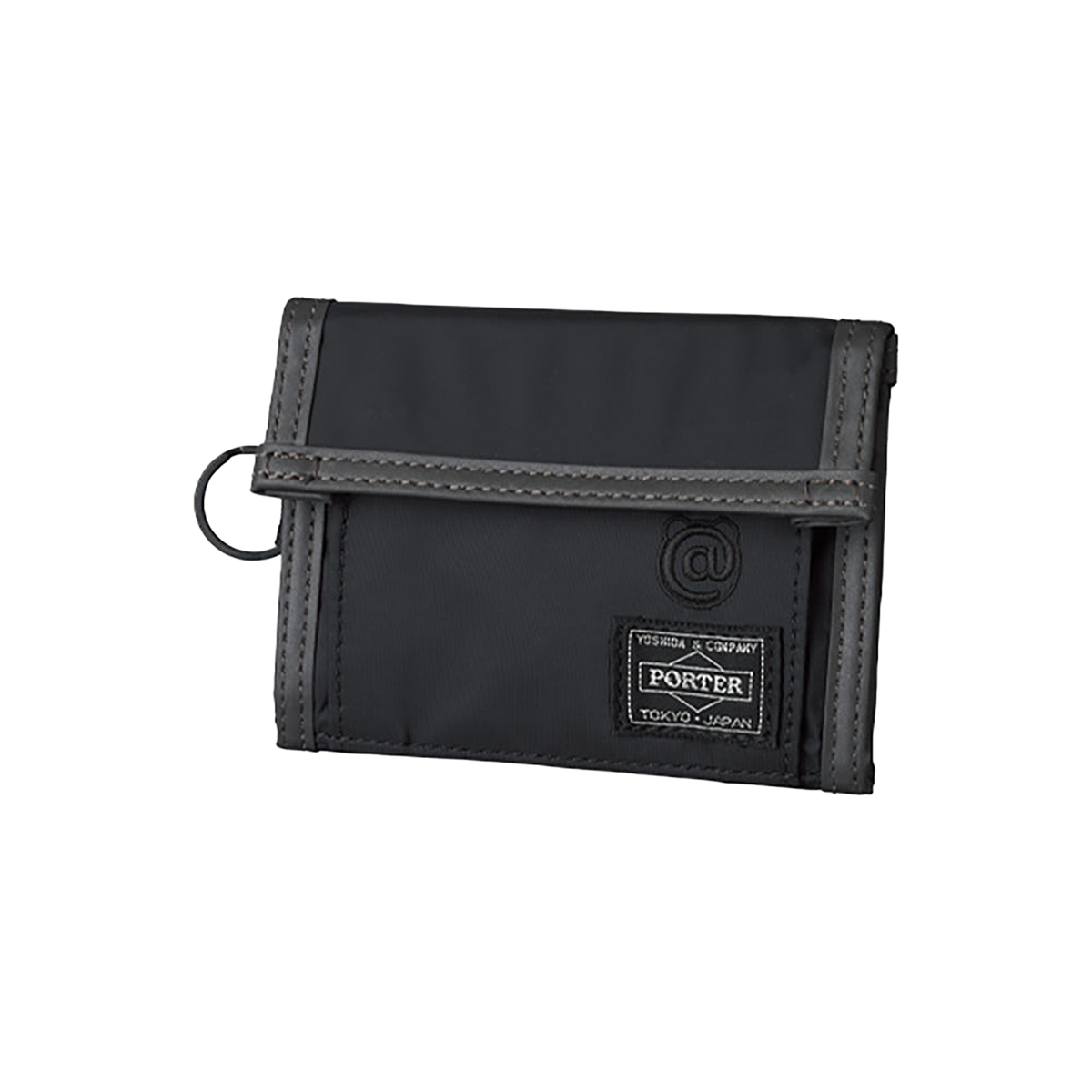 PORTER × BE@RBRICK BLACK/REFLECTIVE WALLET