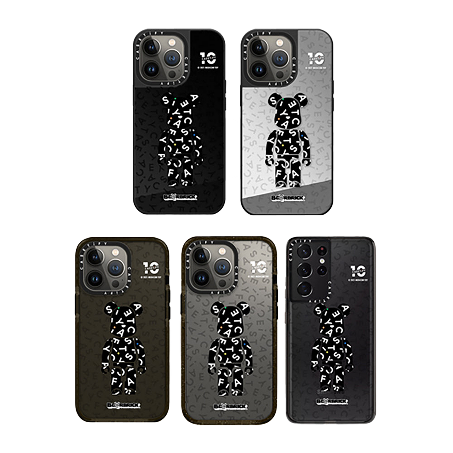 CASETiFY 10th Anniversary Monogram BE@RBRICK Phone Case
