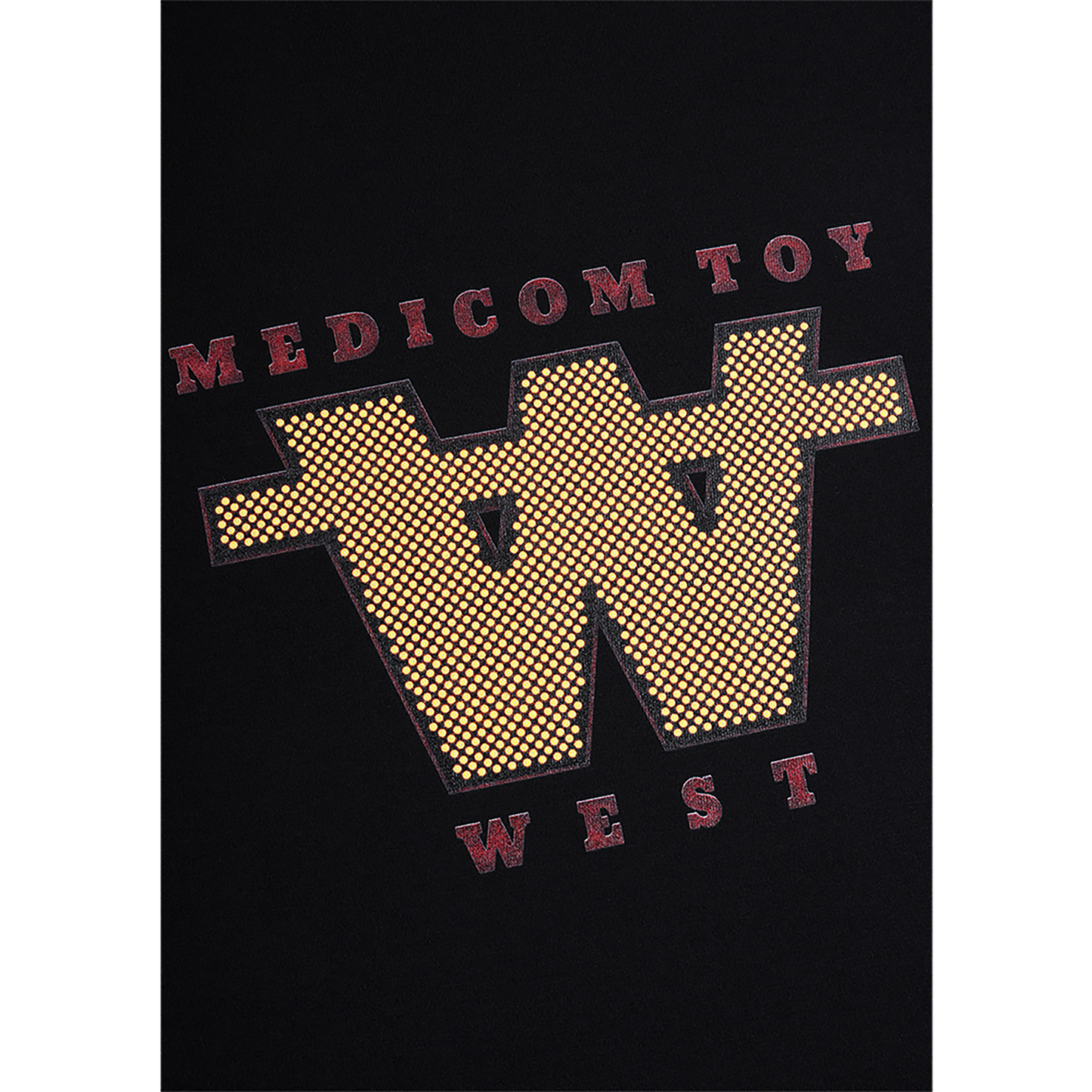 MLE MEDICOM TOY WEST ORIGINAL PRODUCTS MEDICOM TOY WEST LOGO TEE