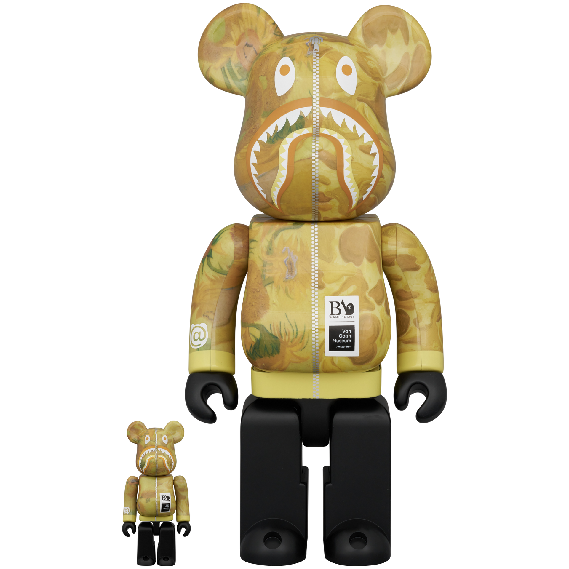 BE@RBRICK BAPE(R) × Van Gogh Museum Sunflowers SHARK 100％ & 400