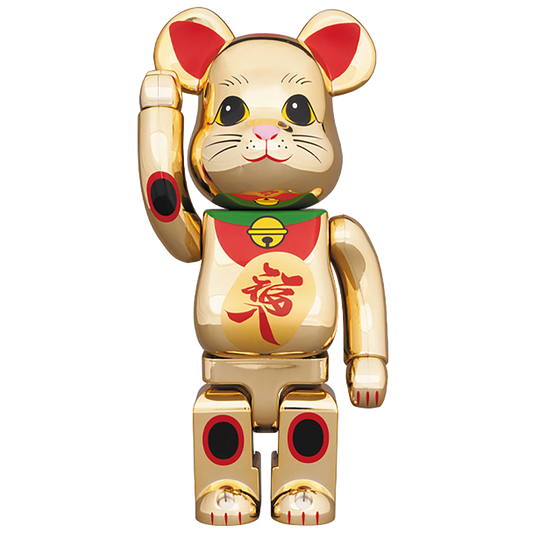 BE@RBRICK 招き猫 金メッキ 福入 400％