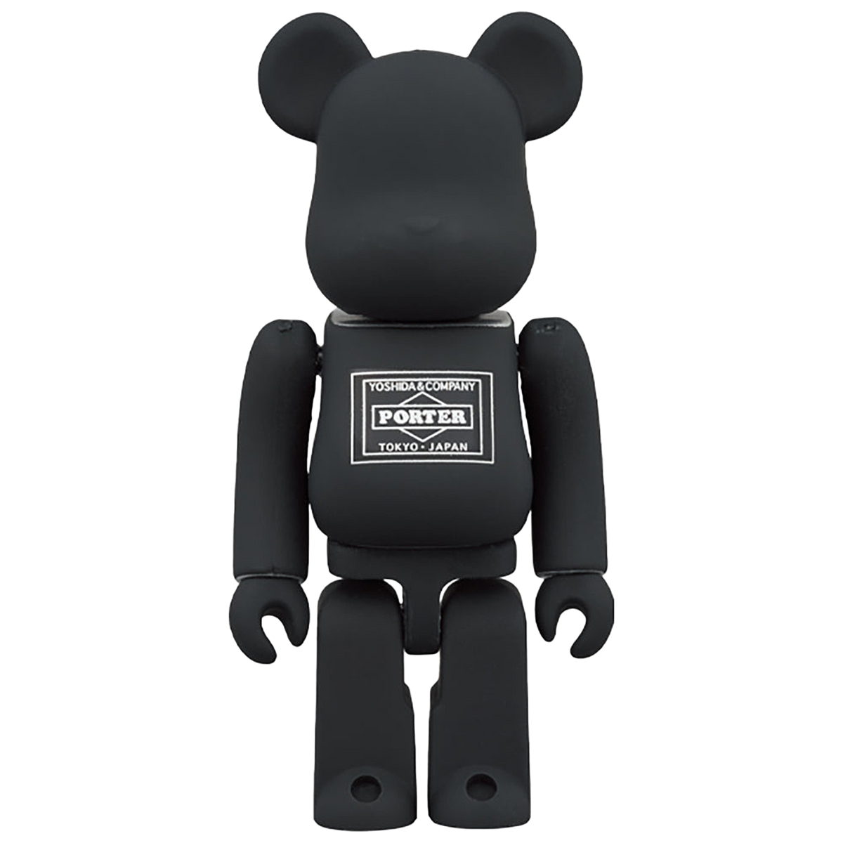 PORTER × BE@RBRICK BLACK／SILVER 100％