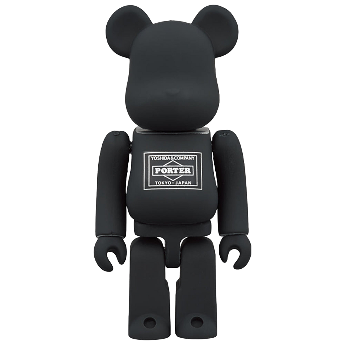 PORTER × BE@RBRICK BLACK／SILVER 100％