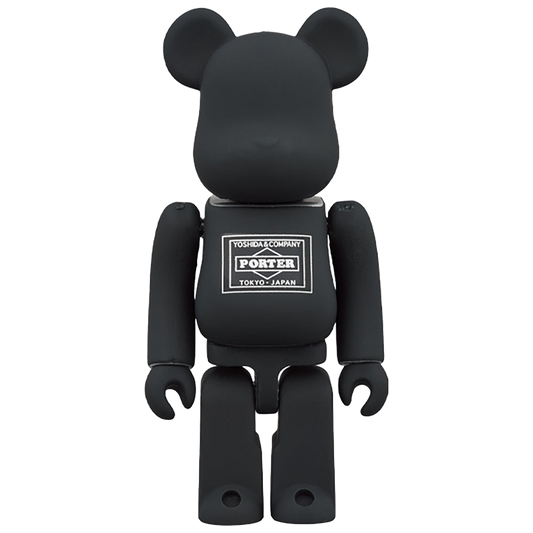 PORTER × BE@RBRICK BLACK／SILVER 100％