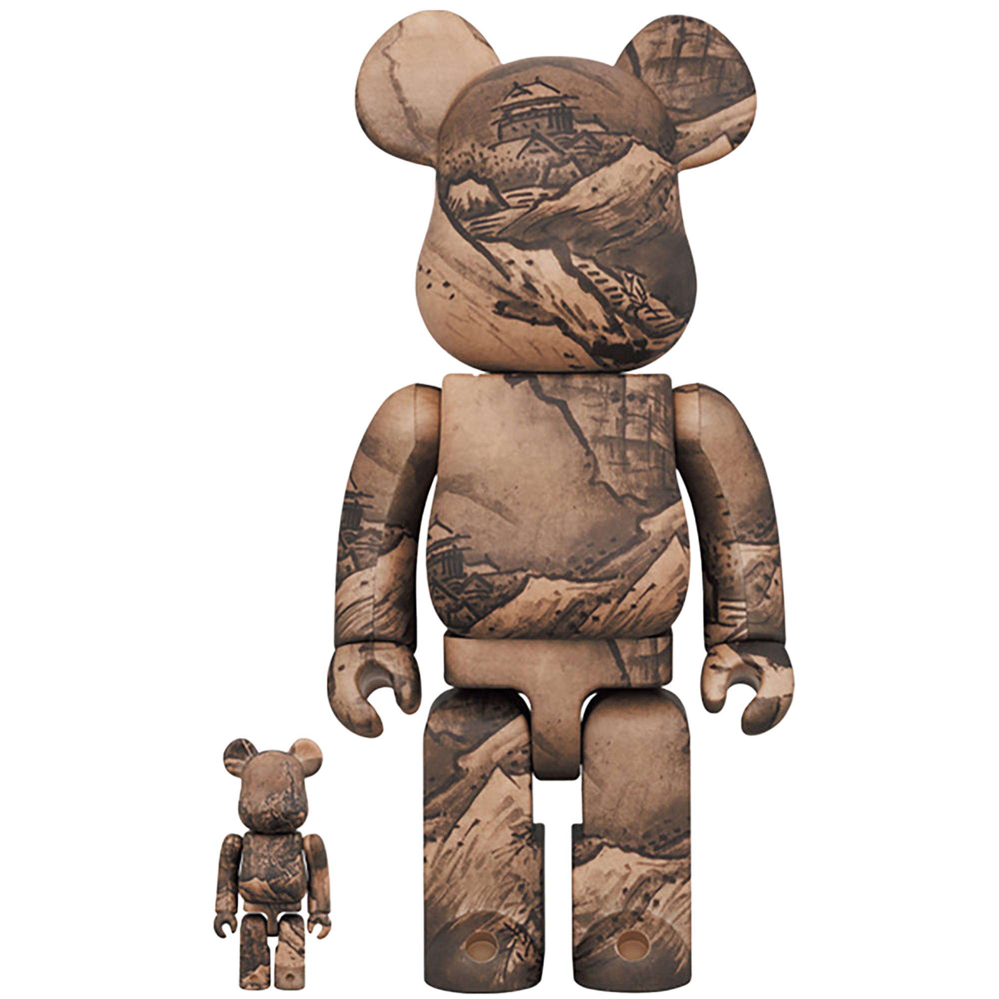 東京国立博物館 BE@RBRICK 雪舟 国宝「秋冬山水図(冬景図)」100％ & 400％