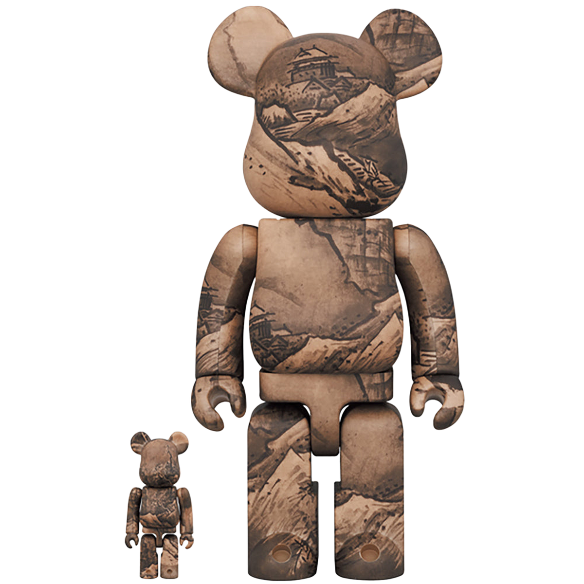東京国立博物館 BE@RBRICK 雪舟 国宝「秋冬山水図(冬景図)」100％ & 400％