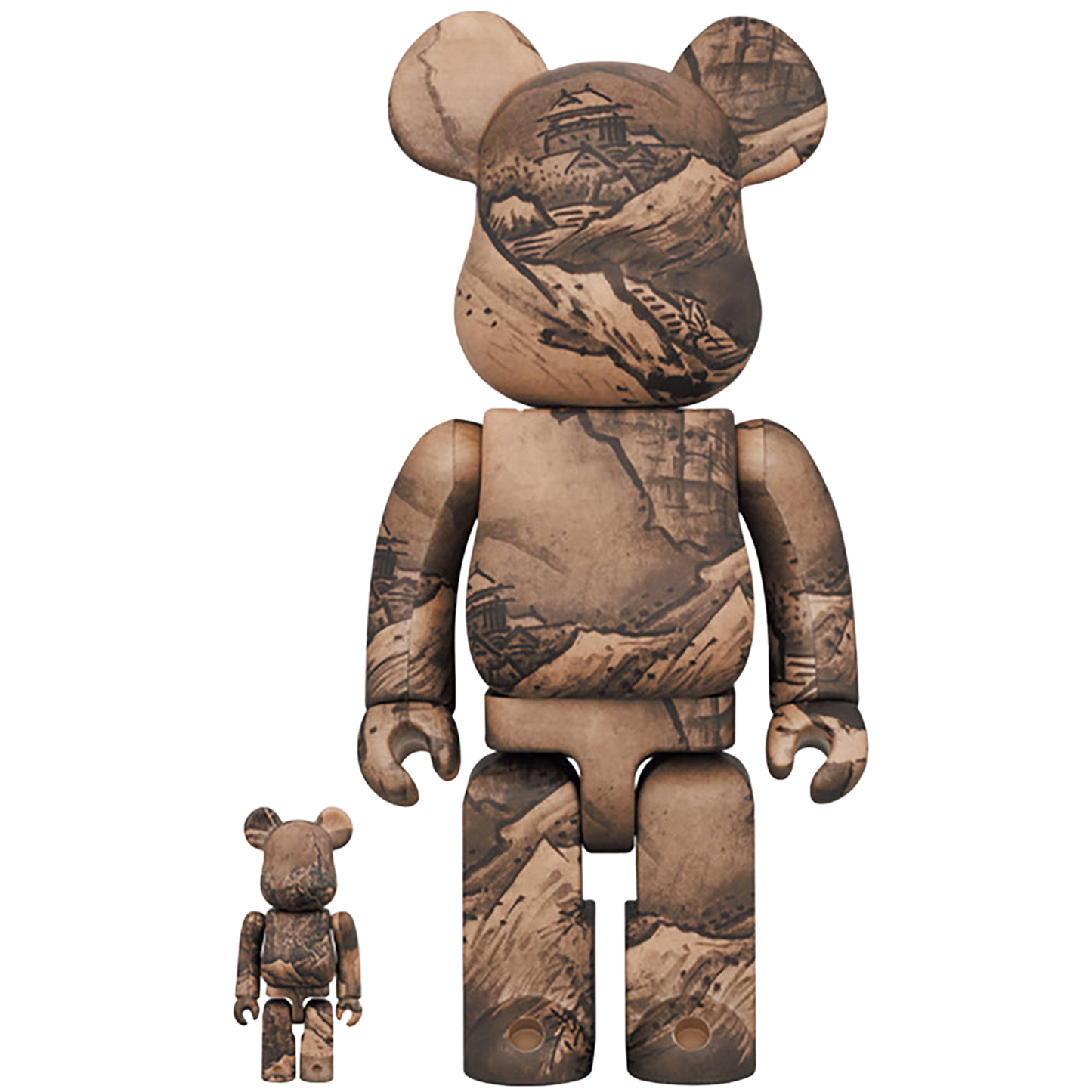 東京国立博物館 BE@RBRICK 雪舟 国宝「秋冬山水図(冬景図)」100％ & 400％