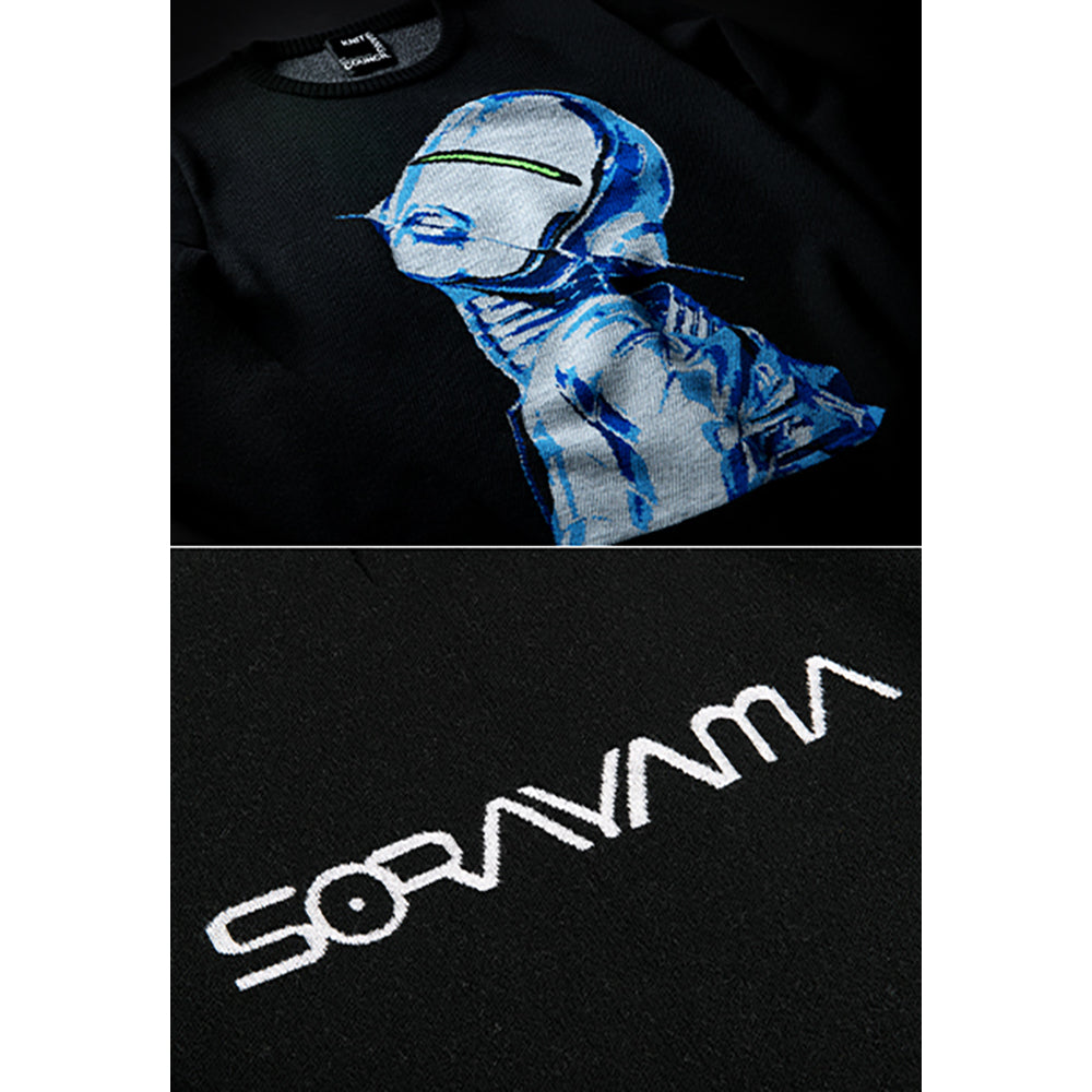KNIT GANG COUNCIL "HAJIME SORAYAMA" CREW NECK SWEATER "SEXY ROBOT"_3