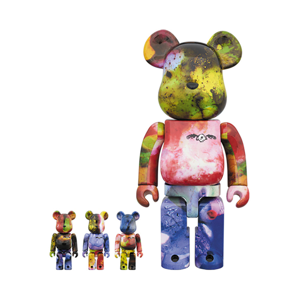 BE@RBRICK PUSHEAD 3 different colors 100％ & 400％ 4 PC SET_0