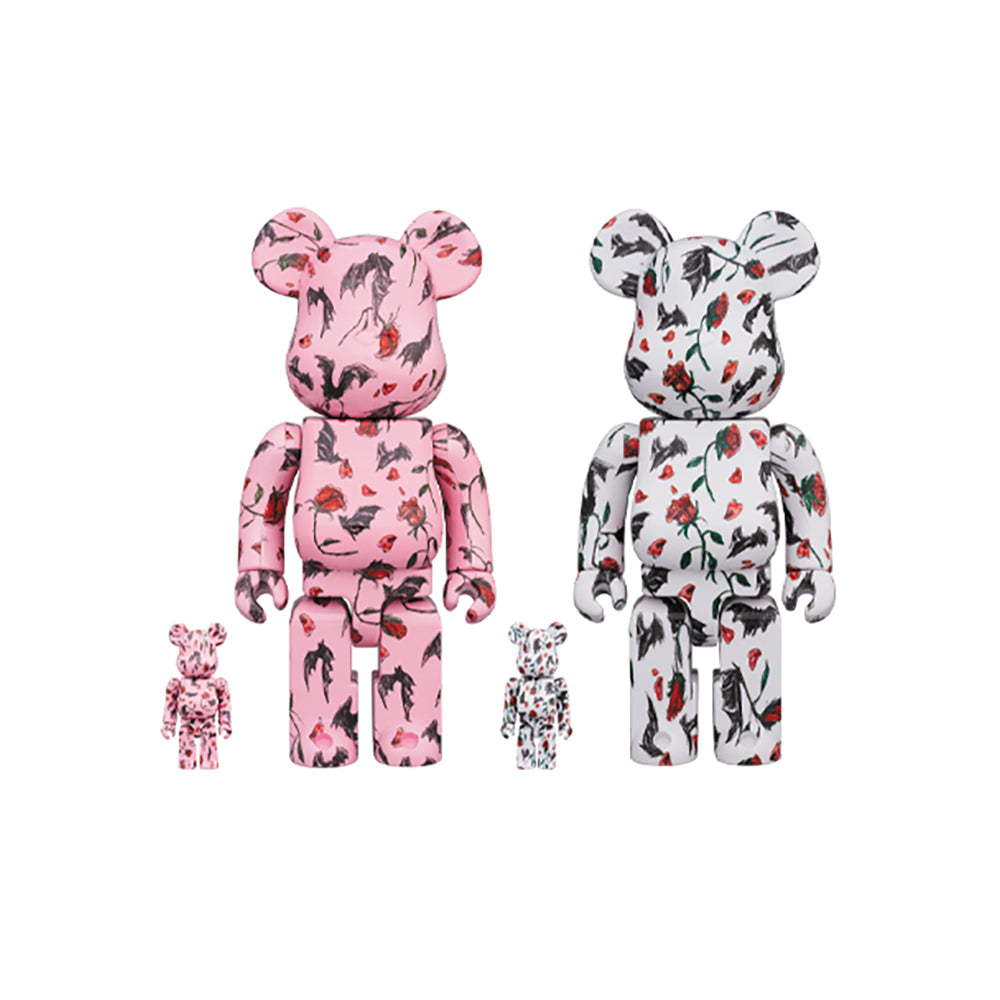 BE@RBRICK KIDILL × ERI WAKIYAMA BAT & ROSE 100％ & 400％ Pink/White_0