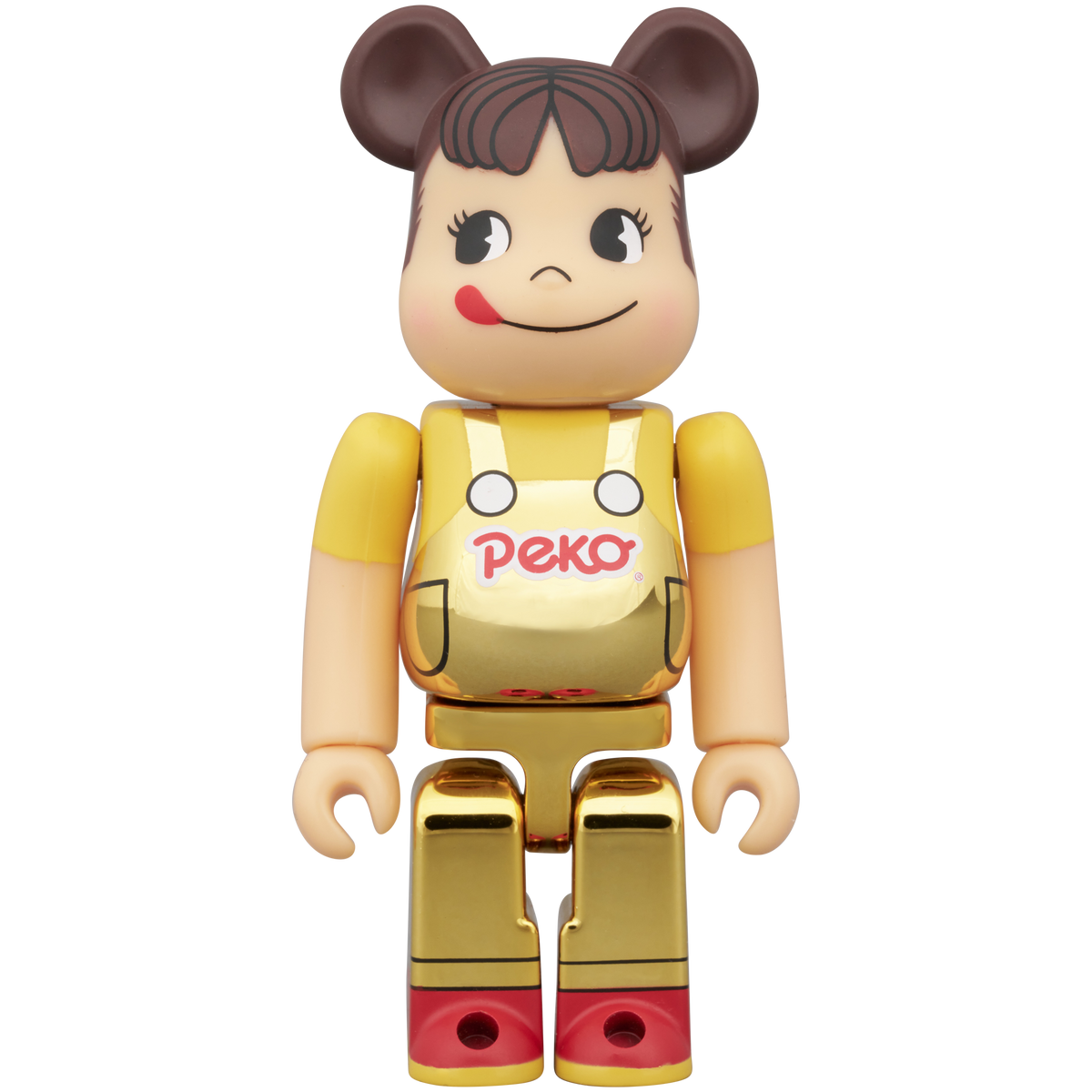 BE@RBRICK ペコちゃん(オーバーオール) 金メッキ 100% & 400 BE@RBRICK ペコちゃん(オーバーオール) 金メッキ 100% & 400