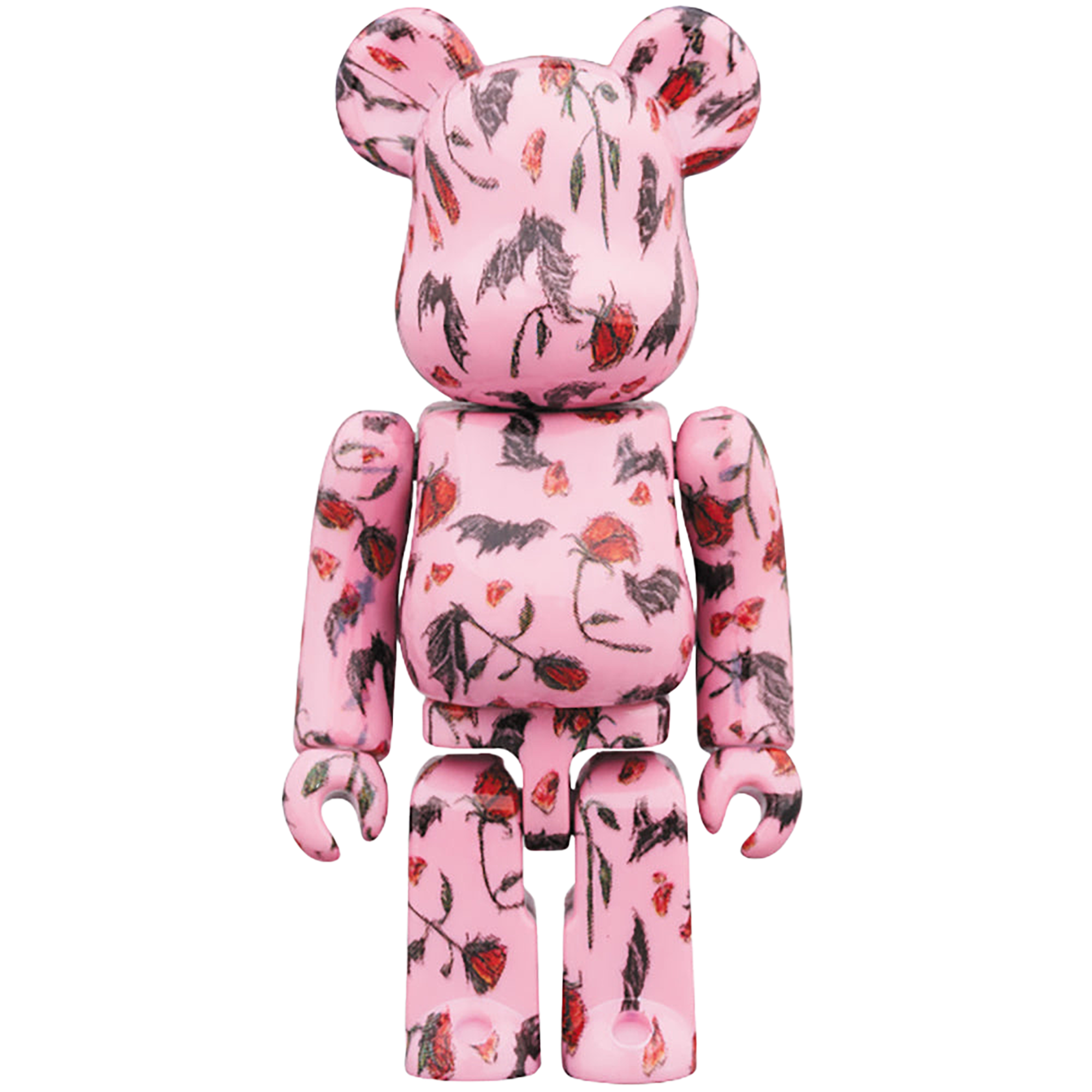 BE@RBRICK KIDILL × ERI WAKIYAMA BAT & ROSE 100％ & 400％ Pink/White