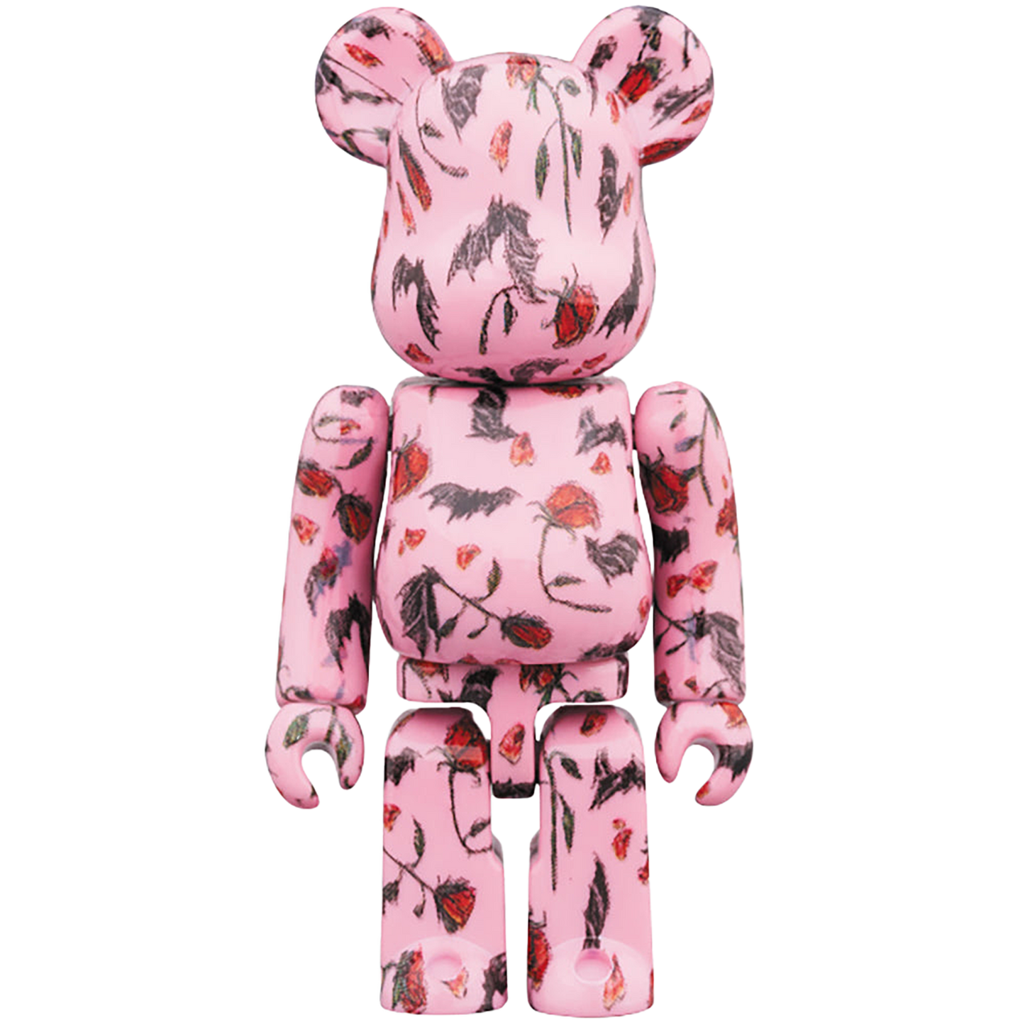 BE@RBRICK KIDILL × ERI WAKIYAMA BAT & ROSE 100％ & 400％ Pink/White
