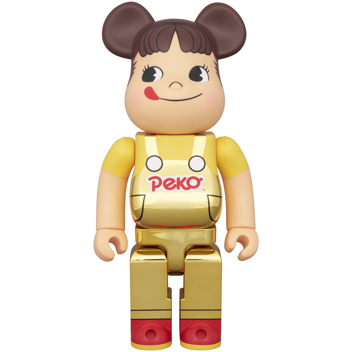 BE@RBRICK ペコちゃん(オーバーオール) 金メッキ 100% & 400 BE@RBRICK ペコちゃん(オーバーオール) 金メッキ 100% & 400