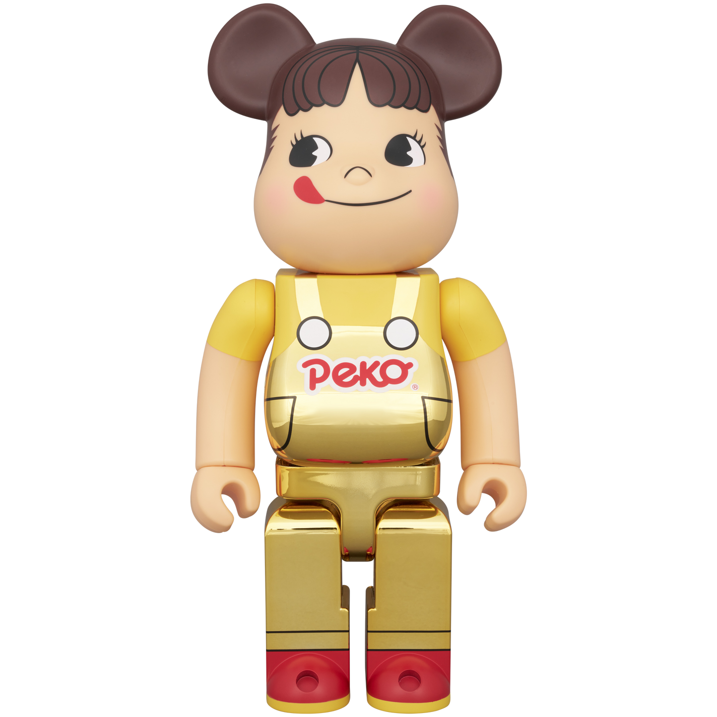 BE@RBRICK ペコちゃん(オーバーオール) 金メッキ 100％ & 400％_2