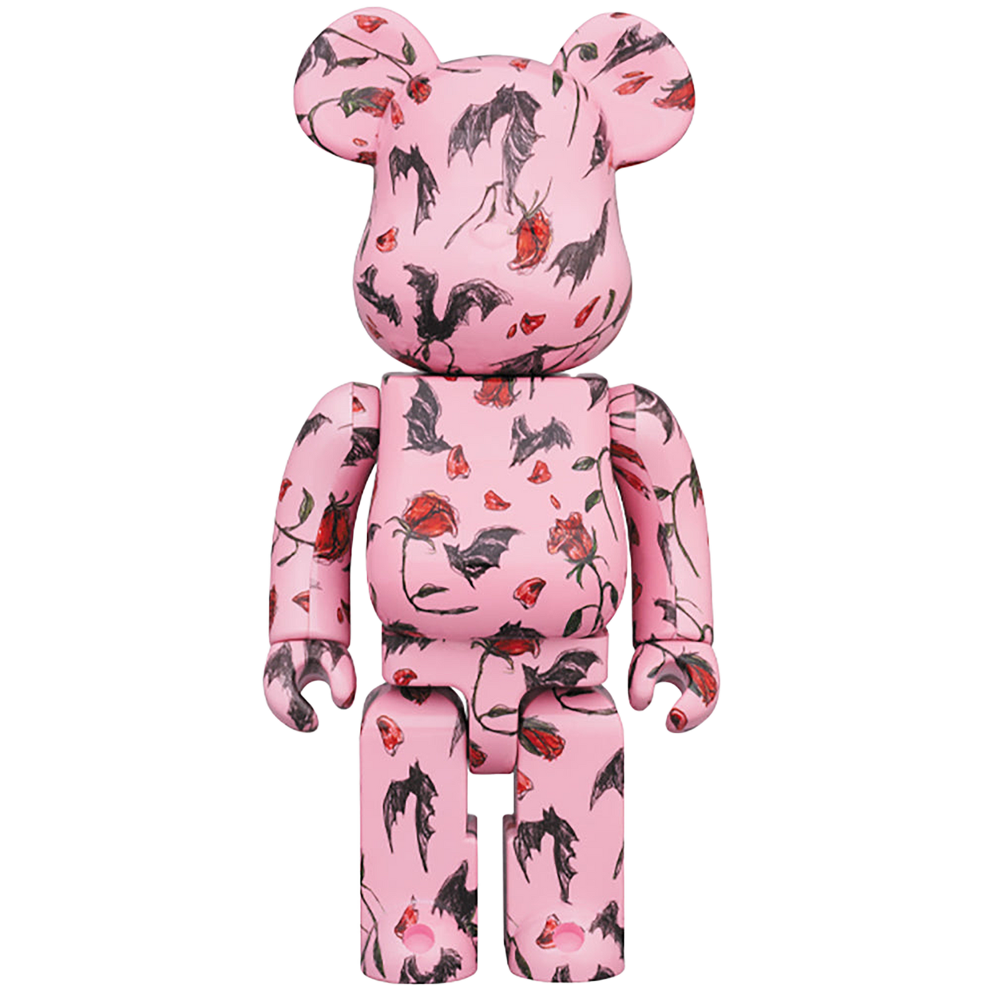 BE@RBRICK KIDILL × ERI WAKIYAMA BAT & ROSE 100％ & 400％ Pink/White