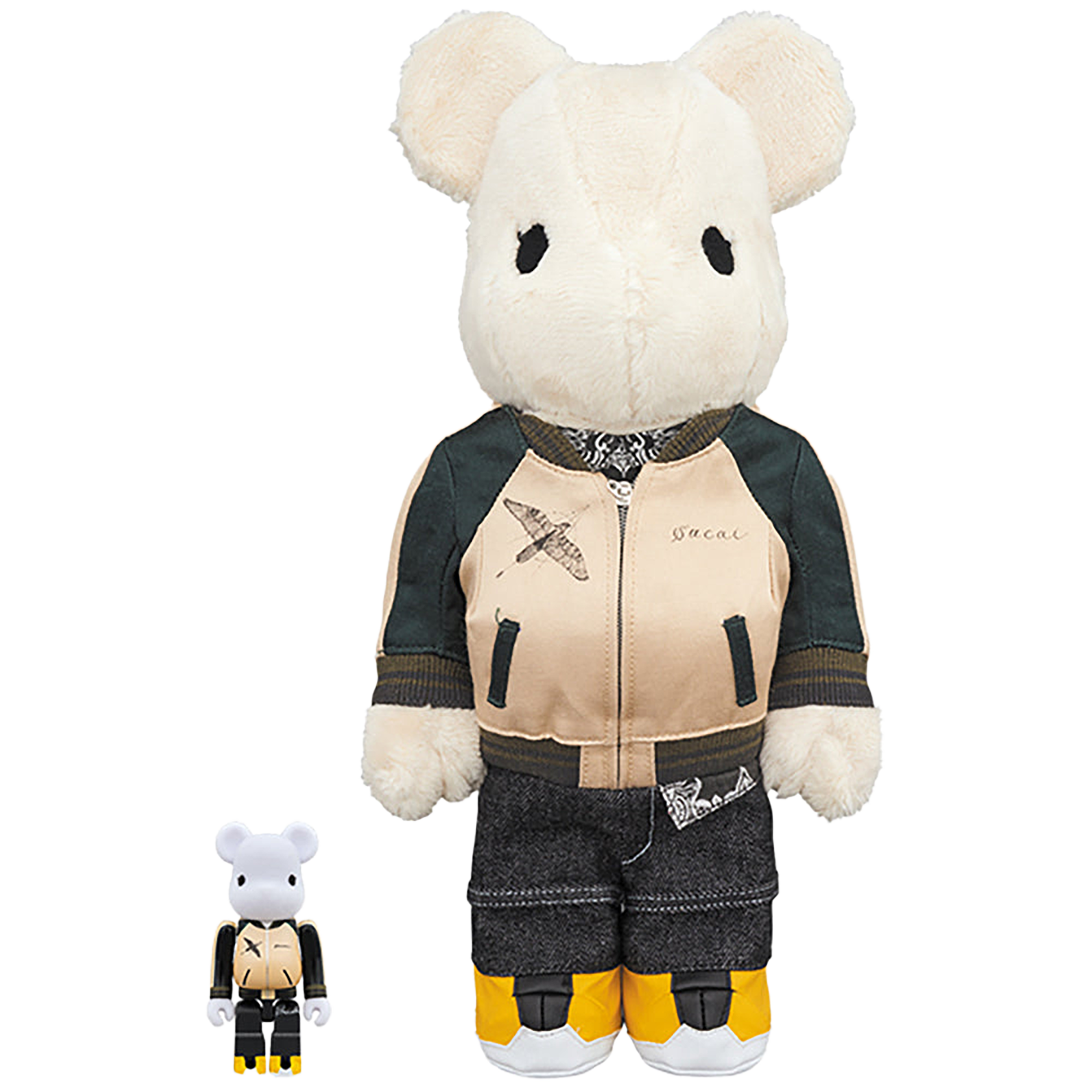 sacai BE@RBRICK 100％ & 400％