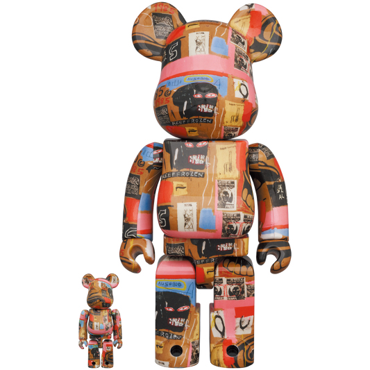 BE@RBRICK Andy Warhol × JEAN-MICHEL BASQUIAT #2 100％ & 400％