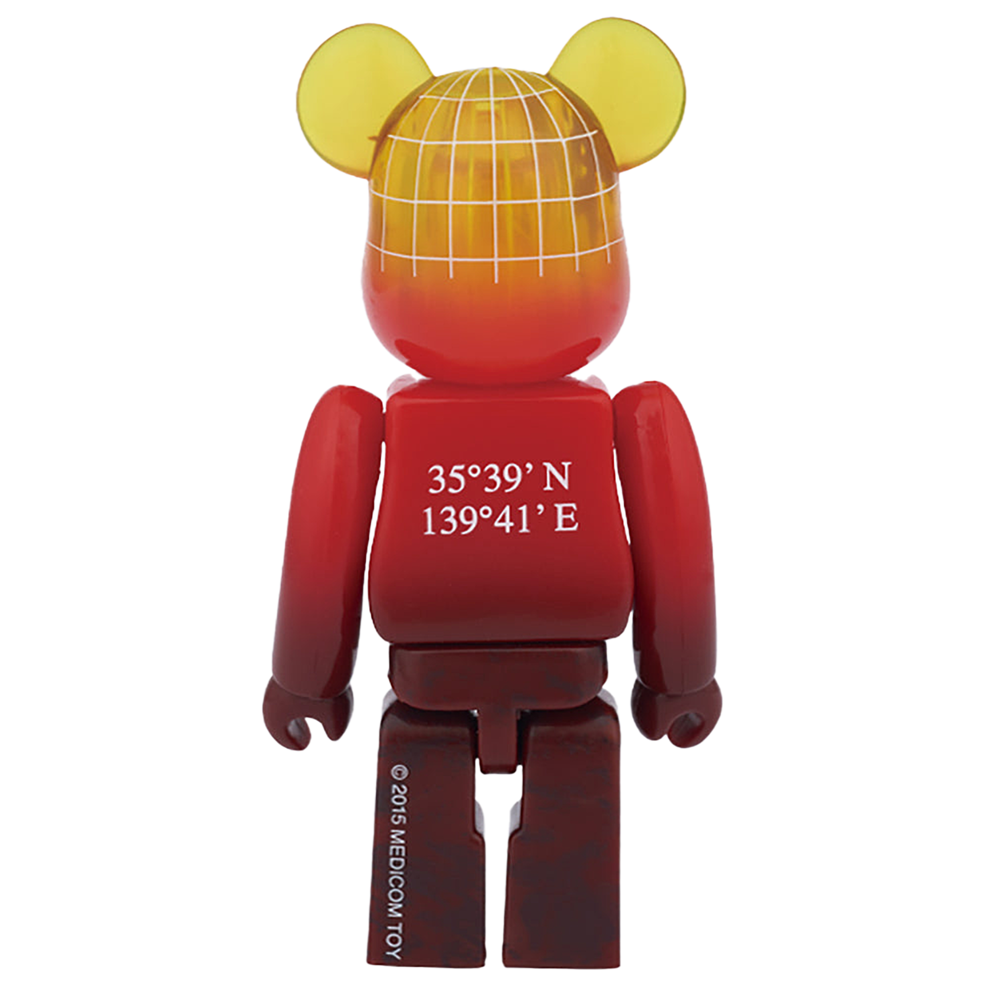BE@RBRICK EARTH（VOLCANO RED / SNOW WHITE）100％