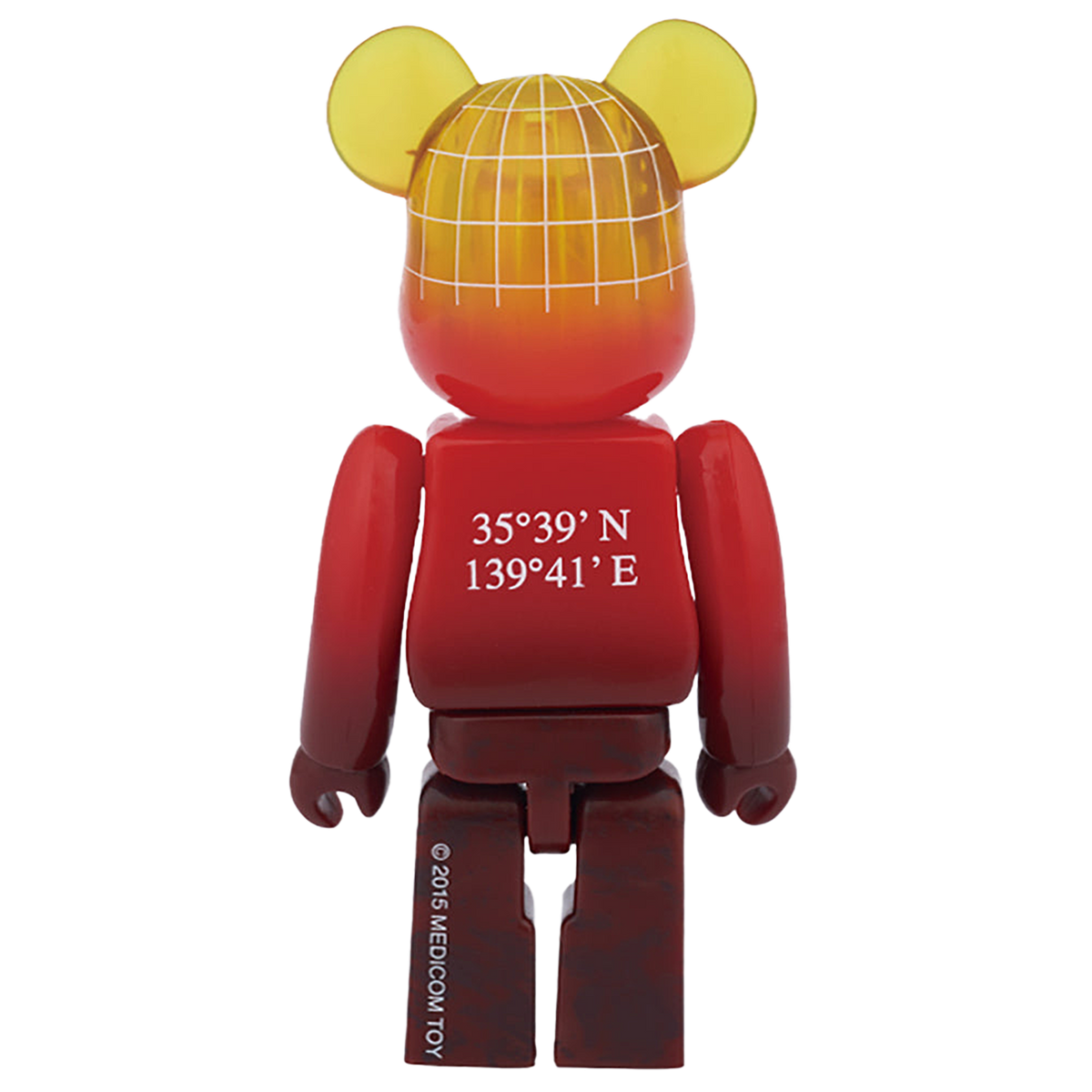 BE@RBRICK EARTH（VOLCANO RED / SNOW WHITE）100％