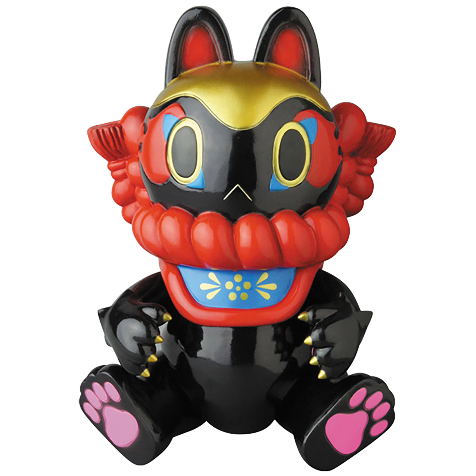 郷土玩具怪獣 イヌハリゴン寿サイズ（黒）