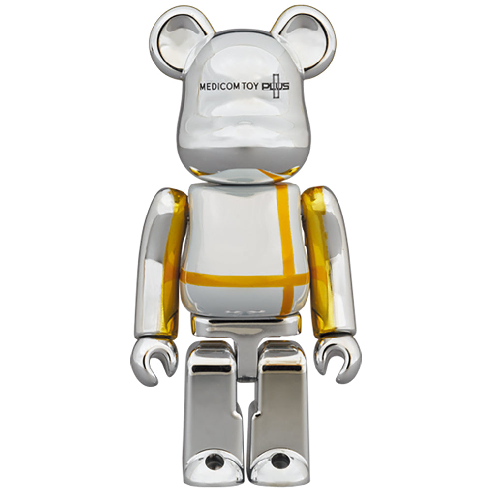 BE@RBRICK MEDICOM TOY PLUS SILVER CHROME Ver. 100％ & 400％_1