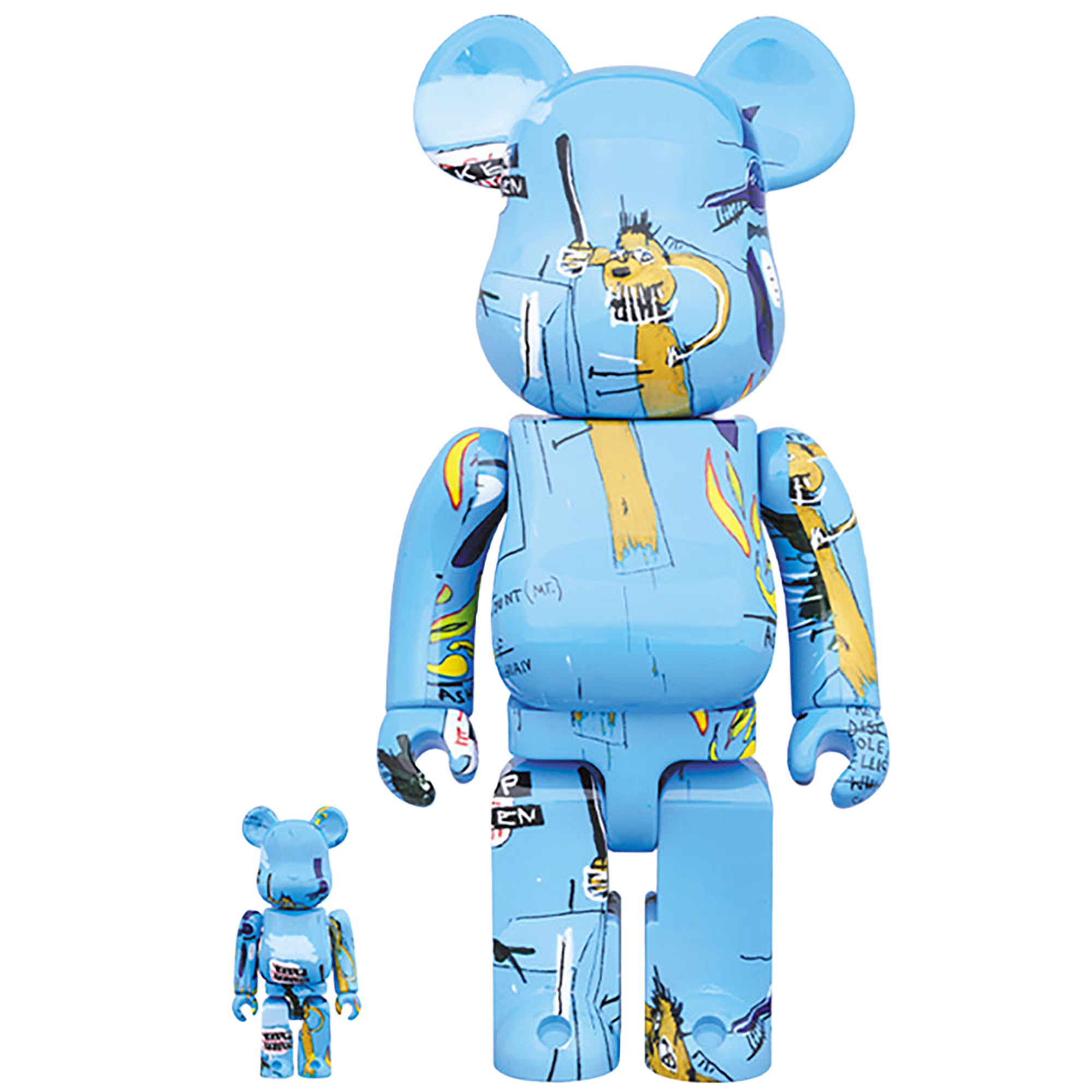 BE@RBRICK JEAN-MICHEL BASQUIAT #4 100％ & 400％