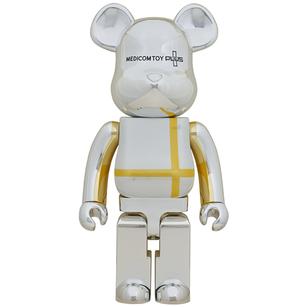 BE@RBRICK MEDICOM TOY PLUS SILVER CHROME Ver. 1000％_0