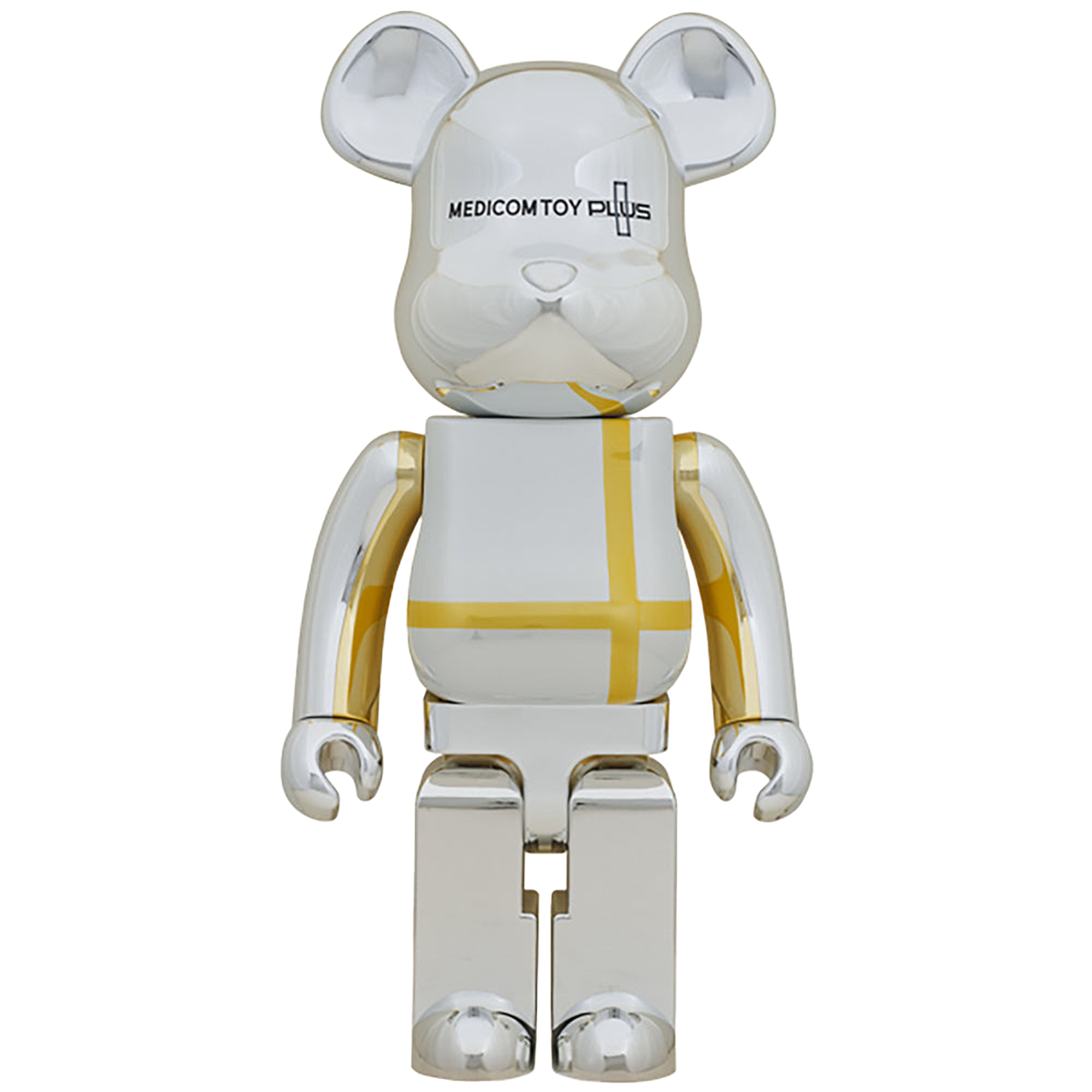 BE@RBRICK MEDICOM TOY PLUS SILVER CHROME Ver. 1000％
