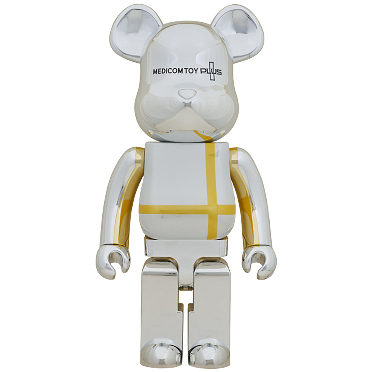 BE@RBRICK MEDICOM TOY PLUS SILVER CHROME Ver. 1000％