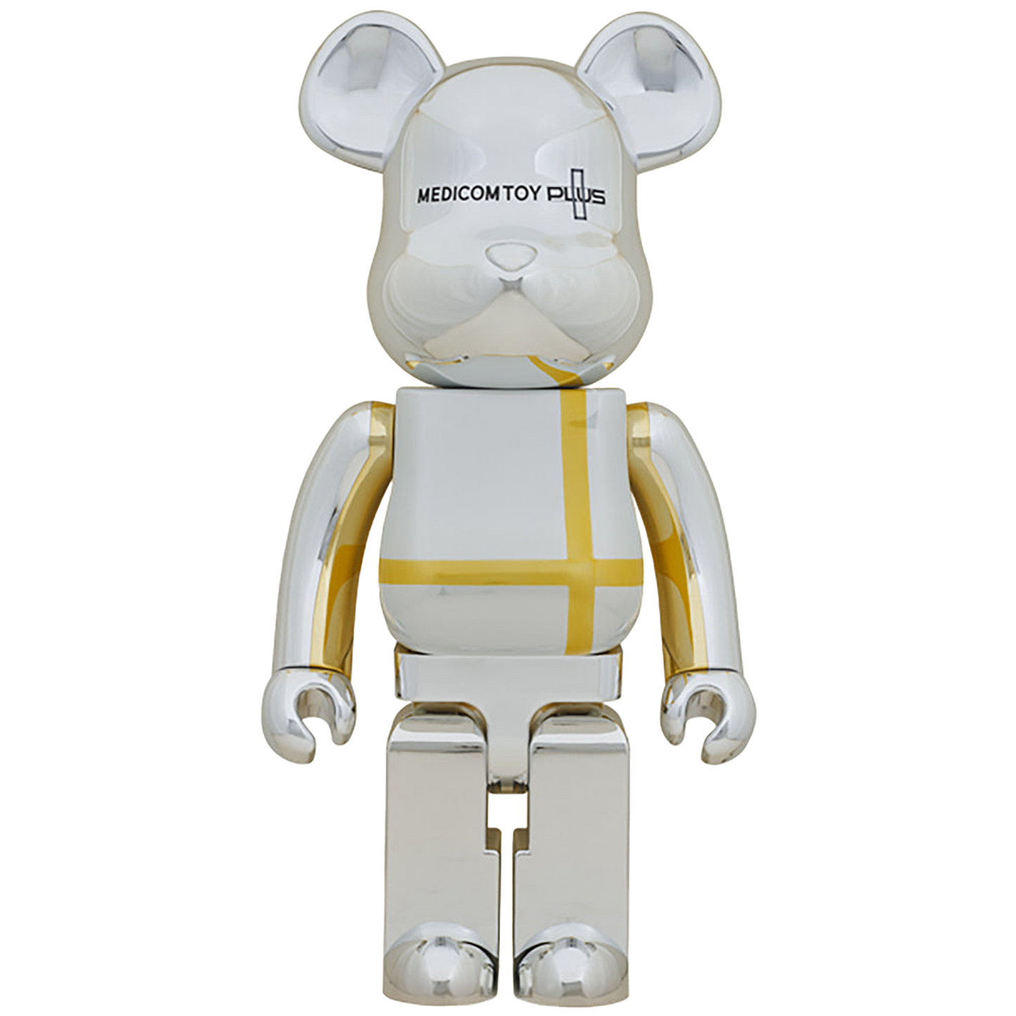 BE@RBRICK MEDICOM TOY PLUS SILVER CHROME Ver. 1000％