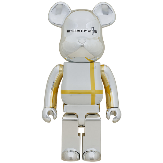 BE@RBRICK MEDICOM TOY PLUS SILVER CHROME Ver. 1000％