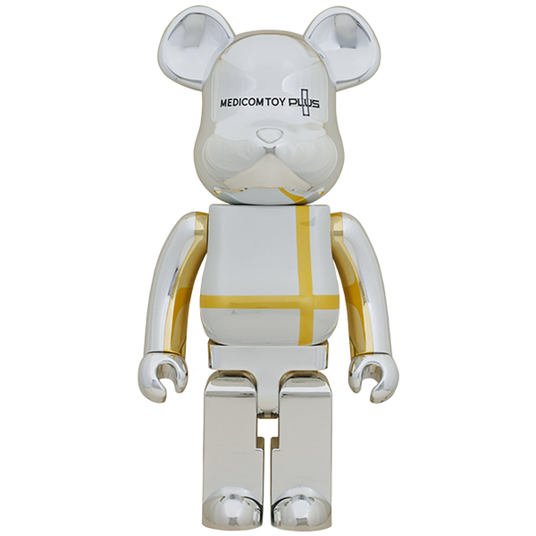 BE@RBRICK MEDICOM TOY PLUS SILVER CHROME Ver. 1000% | MEDICOM TOY BE@RBRICK MEDICOM TOY PLUS SILVER CHROME Ver. 1000% | MEDICOM TOY