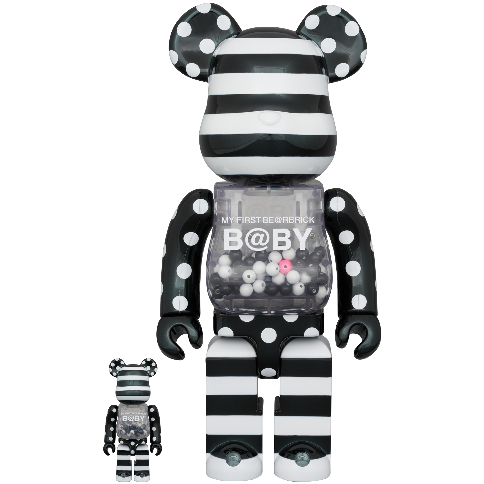 MY FIRST BE@RBRICK BLACK & WHITE CHROME Ver. 100％ & 400％_0